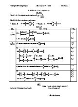 Đề kiểm tra 15 phút môn Hình học Lớp 11 - Năm học 2019-2020 - Trần Văn Phương (Có đáp án)